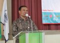 Achmad Arif Budiman saat membuka acara PAg Kopma di Auditorium II Kampus III (3/9/2019) (Amanat/Hasib).