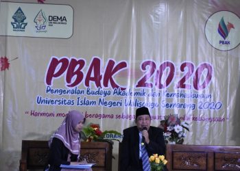 Wakil Dekan I FPK Baidi Bukhori menyampaikan materi PBAK hari ke dua (08/09/2020) (Dokumen Istimewa).