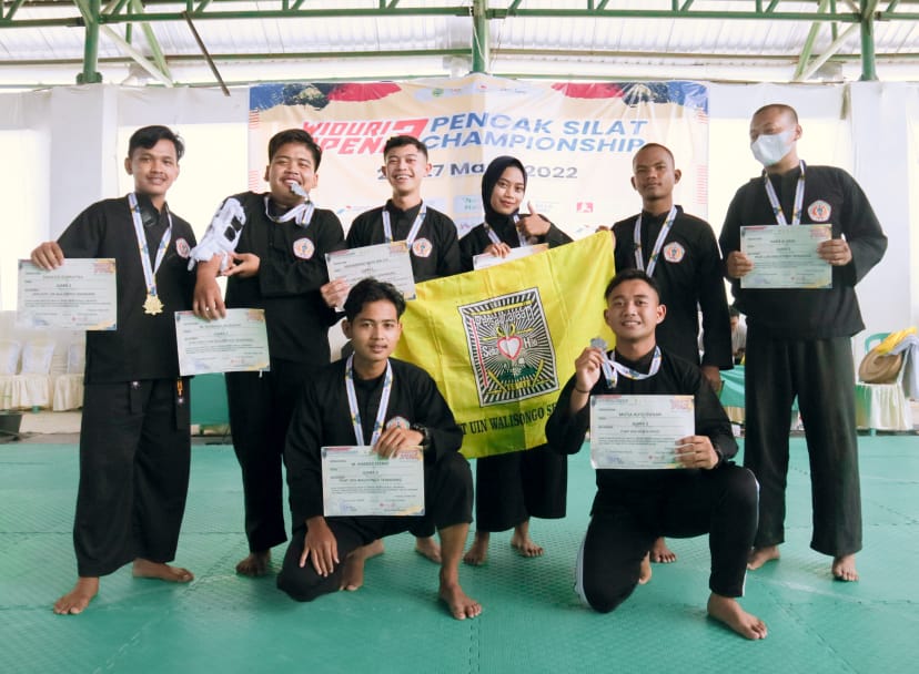 Delapan atlet UUKM PSHT UIN Walisongo peraih medali dalam ajang Kejuaraan Nasional Widuri Open 3 Pencak Silat Championship 2022 di kabupaten Pemalang