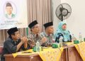 Imam Taufiq, Perwakilan GP Ansor Jawa Tengah, dan Tim WHC dalam acara Workshop Pendampingan PPH di Walisongo Halal Center Kampus 1 UIN Walisongo, Semarang. Jumat, (26/8/2022). (Dok. Istimewa)