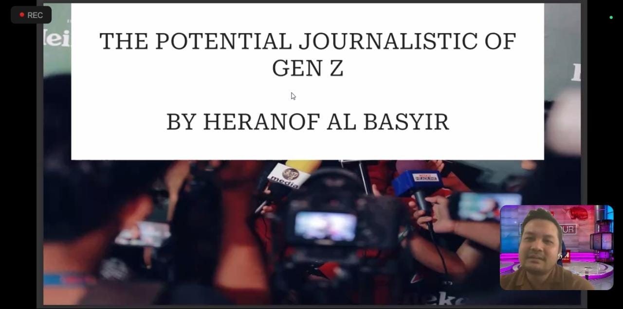 Heranof Al Basyir, Webinar Jurnalistik LPK Esensi, UIN Walisongo 