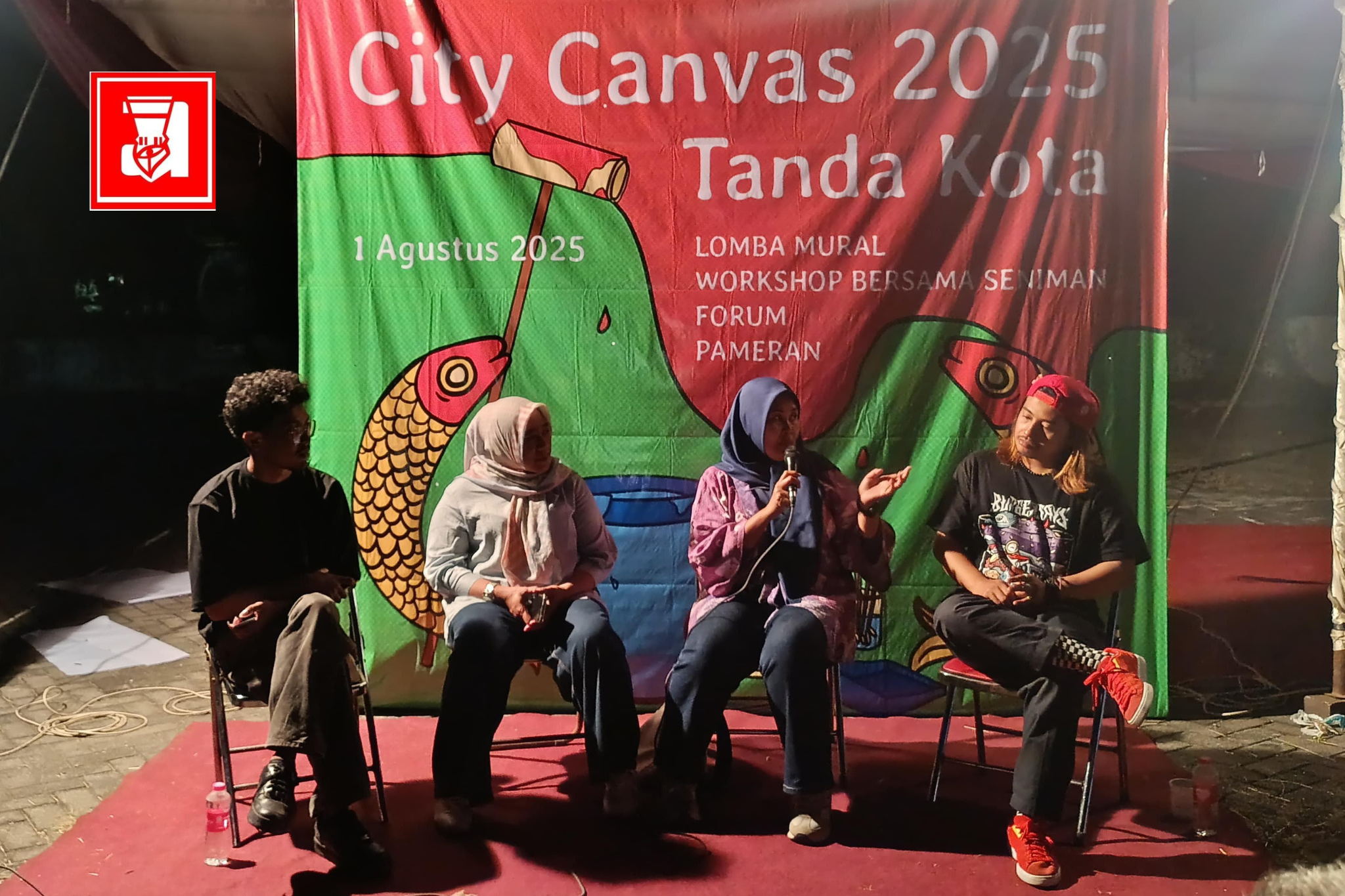hysteria, acara city canvas, seni mural, mural budaya kota, kota semarang