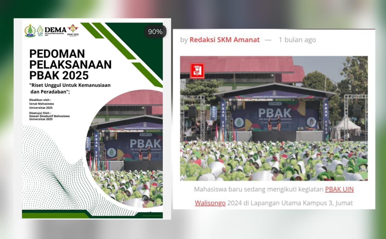 sema uin walisongo, pbak uin walisongo, pbak 2025, dema uin walisongo, uin walisongo, skm amanat
