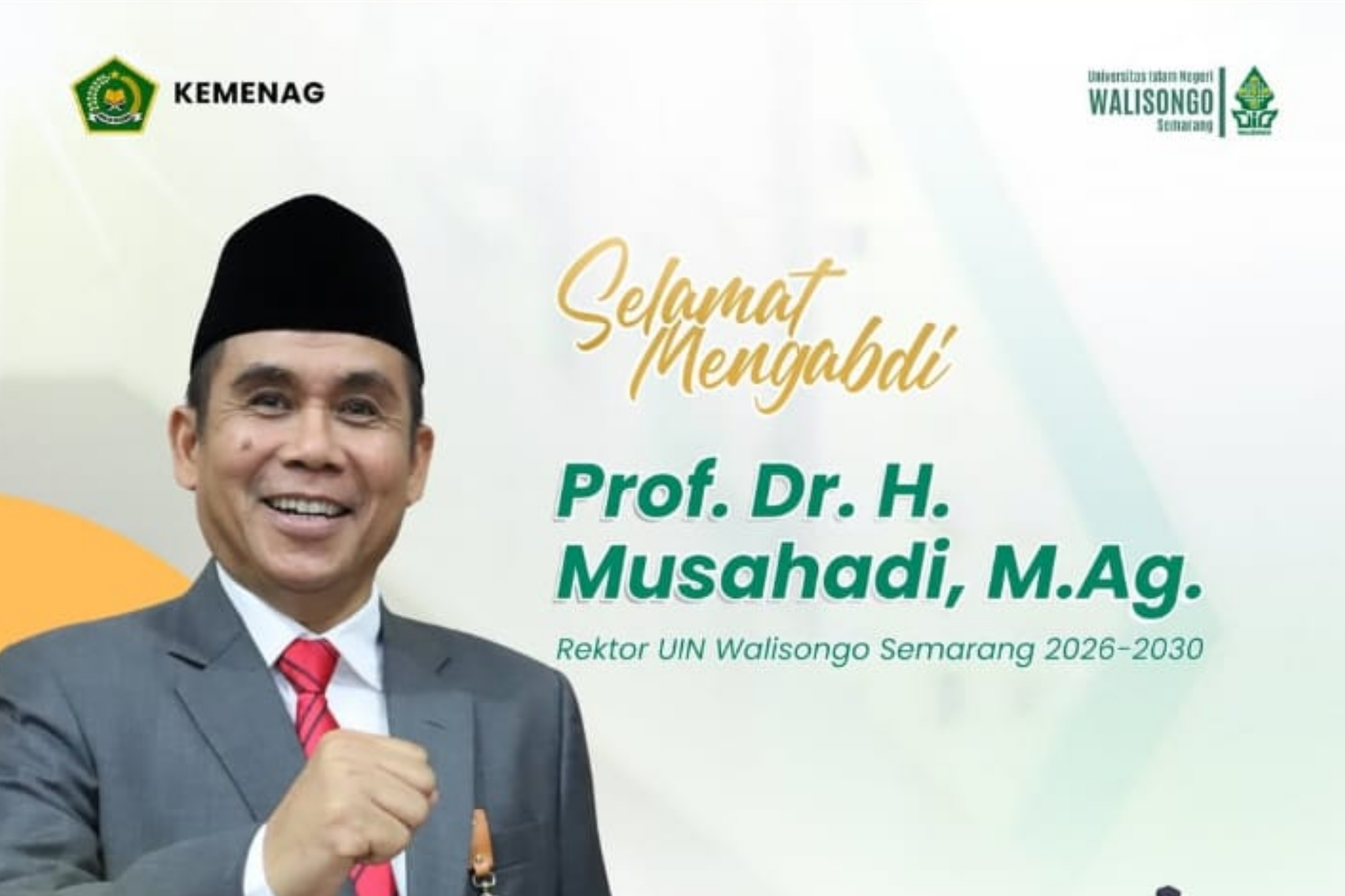 musahadi, musahadi uin walisongo, rektor uin walisongo, uin walisongo, visi rektor baru