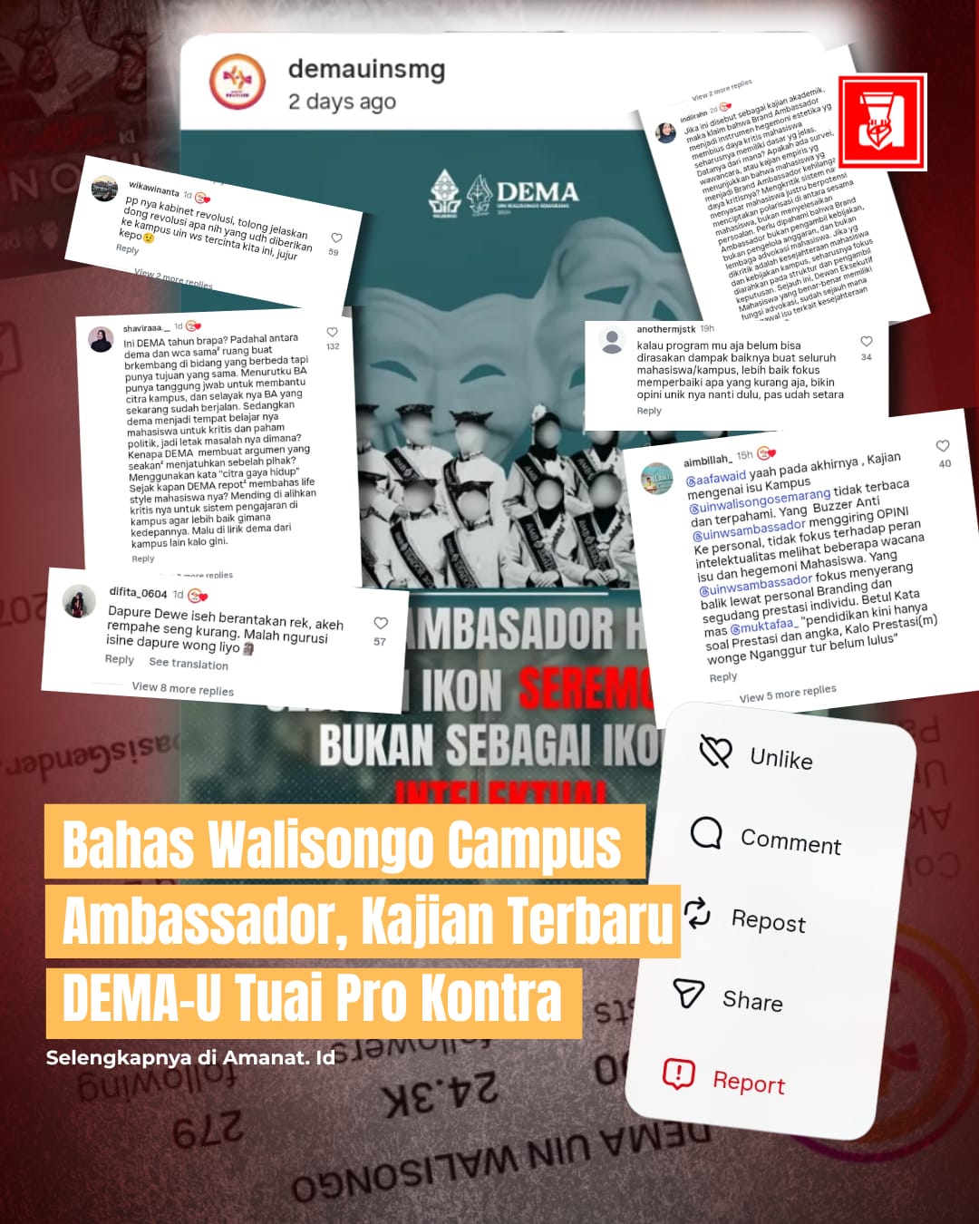 walisongo campuss ambasador, wca uin walisongo, brand ambassador, ba uin walisongo, dema uin walisongo, uin walisongo