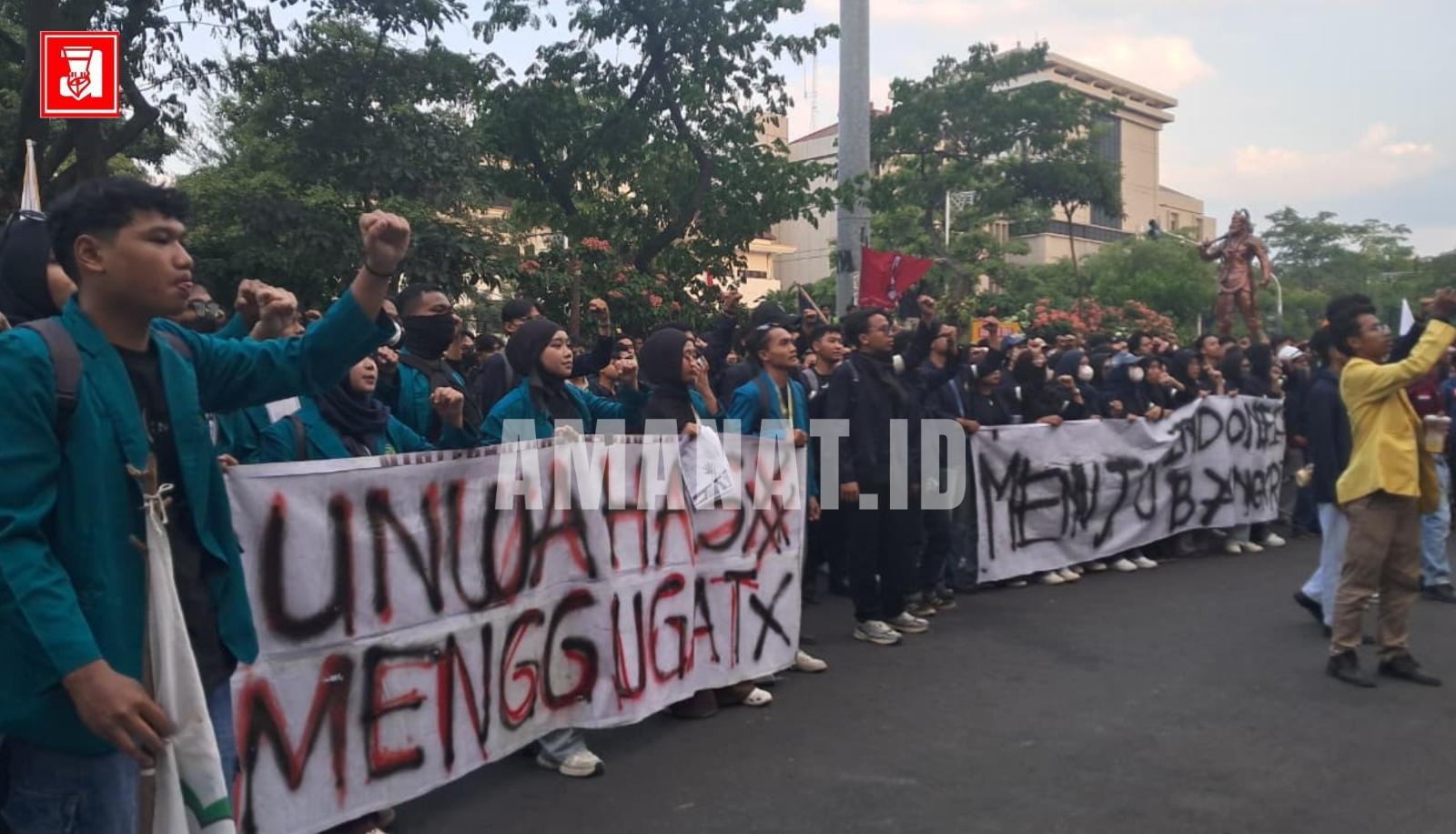 aliansi bem sera, bem sera, prabowo-gibran, aksi mahasiswa semarang, dprd jateng