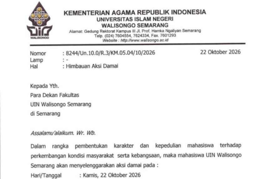 uin walisongo, se uin walisongo, mahasiswa uin walisongo, aksi damai, pemerintahan prabowo