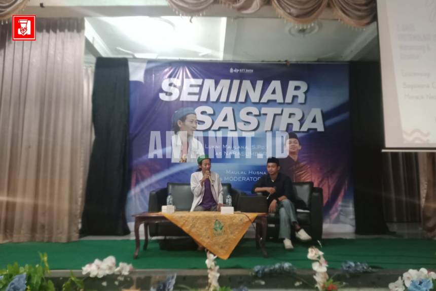 lukni maulana, seminar sastra, kpt beta ftik uin walisongo, kpt beta, uin walisongo